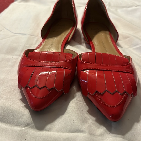 Banana Republic Arielle Orange Red patent leather flat - Picture 5 of 5